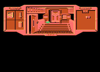 A.D. 2044: Seksmisja (Atari 8-bit) screenshot: Steel doors