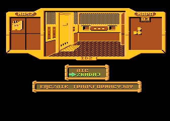 A.D. 2044: Seksmisja (Atari 8-bit) screenshot: Action options