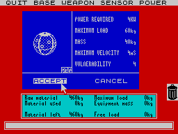 Mission Omega (ZX Spectrum) screenshot: Sphere base