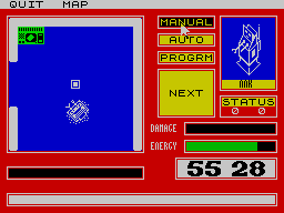 Mission Omega (ZX Spectrum) screenshot: Some items