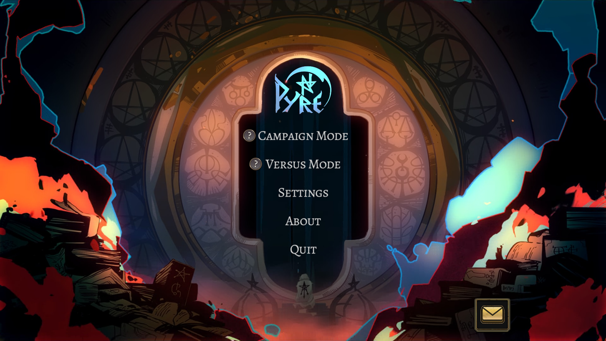 Pyre (Windows) screenshot: Main menu