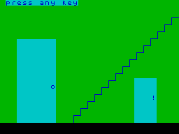 Mad Martha (ZX Spectrum) screenshot: Stairs