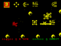 Zybex (ZX Spectrum) screenshot: Another enemy's life form