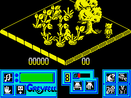 Greyfell: Legend of Norman (ZX Spectrum) screenshot: Some strange plants