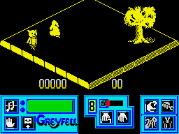 Greyfell: Legend of Norman (ZX Spectrum) screenshot: Ghost