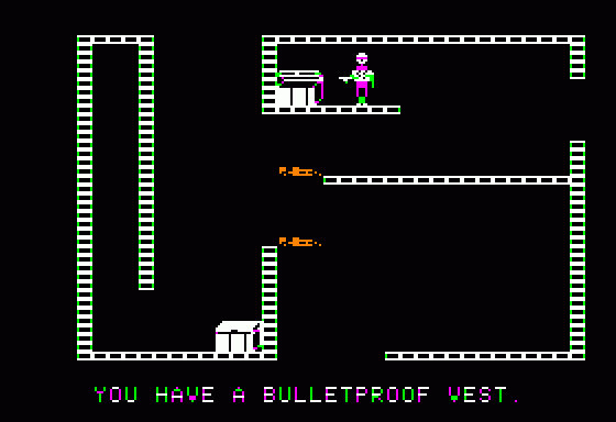Castle Wolfenstein (Apple II) screenshot: ... but the rewards can be pretty useful!