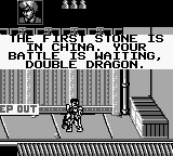 Double Dragon 3: The Rosetta Stone (Game Boy) screenshot: Story comes back!