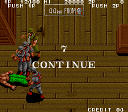 Ikari III: The Rescue (Arcade) screenshot: Continue?