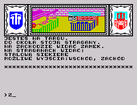 Smok Wawelski (ZX Spectrum) screenshot: Marketplace