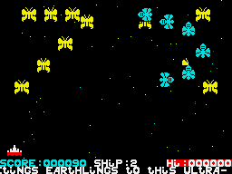 Halaga (ZX Spectrum) screenshot: Now blues appear
