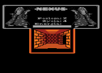 Nexus (Atari 8-bit) screenshot: Level 2 start position