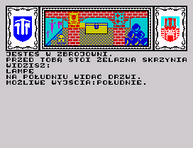 Smok Wawelski (ZX Spectrum) screenshot: Armory