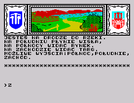 Smok Wawelski (ZX Spectrum) screenshot: Road to the river