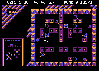 Atomia (Atari 8-bit) screenshot: Level 14