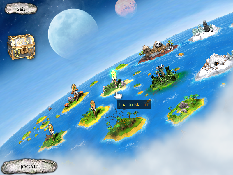 Totem Tribe (Windows) screenshot: The archipelago