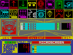 A Ticket to Ride (ZX Spectrum) screenshot: 3 Books to buy