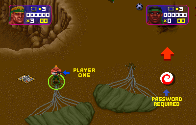 Total Carnage (Arcade) screenshot: Ready to go.