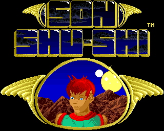 Son Shu-Shi (Amiga) screenshot: Title screen