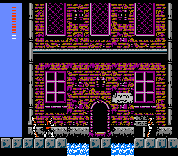 Castlevania II: Simon's Quest (NES) screenshot: Reached another town