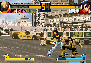 The King of Fighters 2001 (Arcade) screenshot: May Lee has trouble