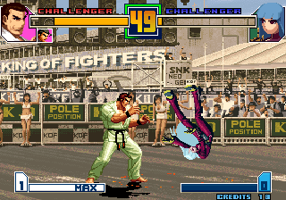 The King of Fighters 2001 (Arcade) screenshot: Kula vs Takuma