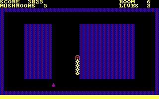 Nerm of Bemer (DOS) screenshot: ...and promptly lost *two* lives here (the right cursor key was held down)