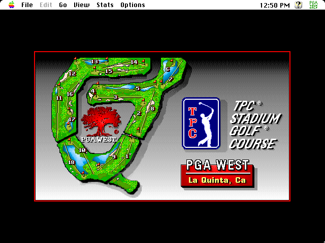 PGA Tour Golf II (Macintosh) screenshot: Course overview