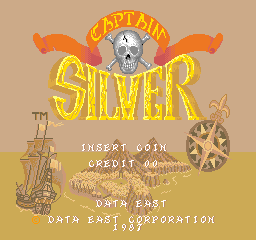 Captain Silver (Arcade) screenshot: Title Screen.