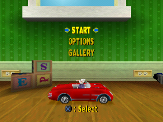 Stuart Little 2 (PlayStation) screenshot: Main menu.