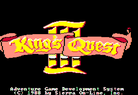 King's Quest III: To Heir is Human (Apple II) screenshot: Title
