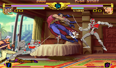 JoJo's Bizarre Adventure (Arcade) screenshot: Robo ghost with sword