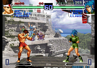 The King of Fighters 2002: Challenge to Ultimate Battle (Arcade) screenshot: Fight!
