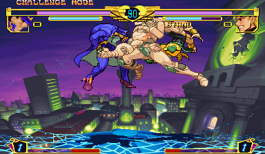 JoJo's Bizarre Adventure (Arcade) screenshot: Air duel