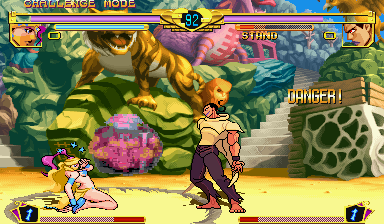 JoJo's Bizarre Adventure (Arcade) screenshot: On knees