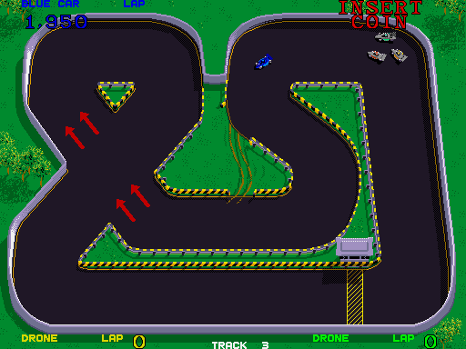 Championship Sprint (Arcade) screenshot: Leading.
