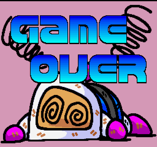 Bomberman: Panic Bomber (FM Towns) screenshot: Game Over