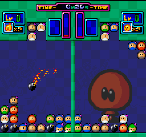 Bomberman: Panic Bomber (FM Towns) screenshot: Stage 1