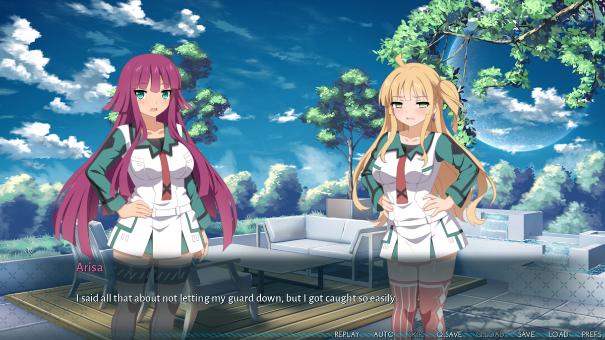 Sakura Nova (Windows) screenshot: Talking about the mission afterwards