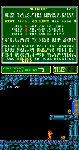 Metroid (Arcade) screenshot: A door to enter.