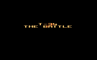 T-34: The Battle (Atari 8-bit) screenshot: Title screen
