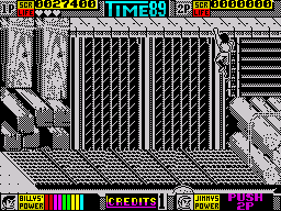 Double Dragon II: The Revenge (ZX Spectrum) screenshot: Climbing to the higher level
