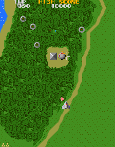 Xevious (Arcade) screenshot: Ground target