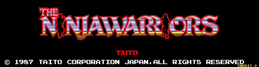 The Ninja Warriors (Arcade) screenshot: Title Screen.