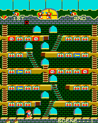 Mr. Do!'s Castle (Arcade) screenshot: Let's go.