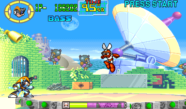 Mega Man: The Power Battle (Arcade) screenshot: Charging