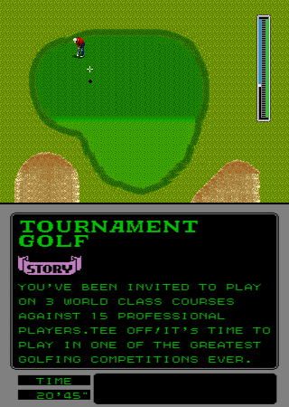 Arnold Palmer Tournament Golf (Arcade) screenshot: Putting.