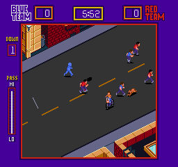 Street Football (Arcade) screenshot: Ready to throw.