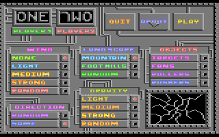 T-34: The Battle (Atari 8-bit) screenshot: Main menu