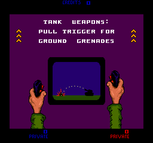 Sarge (Arcade) screenshot: How to play