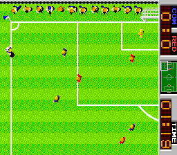 Tehkan World Cup (Arcade) screenshot: Throw-In.
